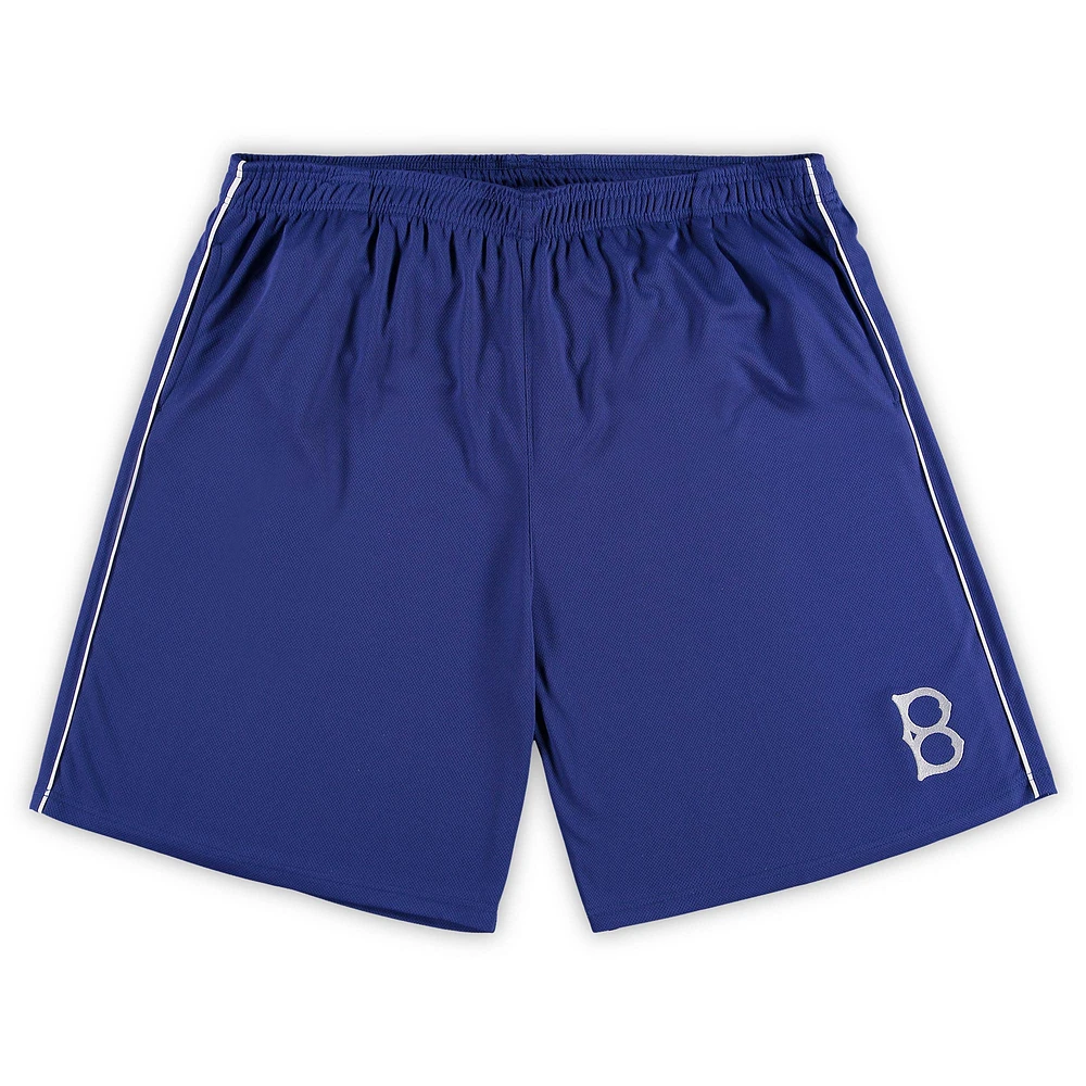 Men's Profile Royal Brooklyn Dodgers Big & Tall Mesh Shorts