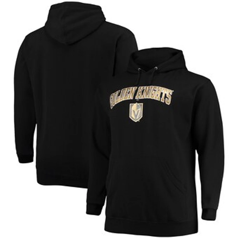 Men's Black Vegas Golden Knights Big & Tall Fleece Pullover Hoodie