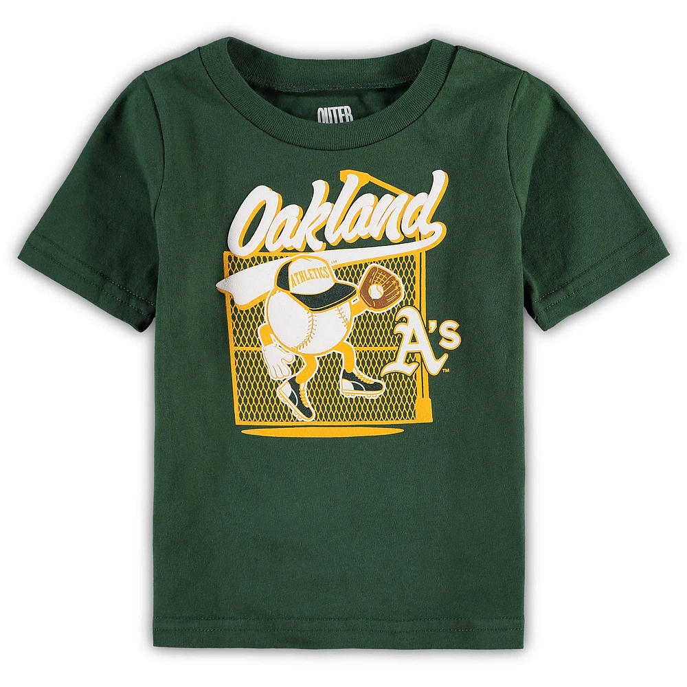 Infant Green Oakland Athletics On the Fence T-Shirt