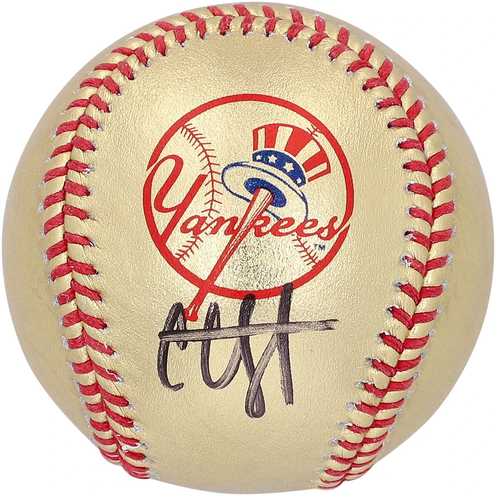 CC Sabathia New York Yankees Autographed Rawlings Gold Leather Baseball