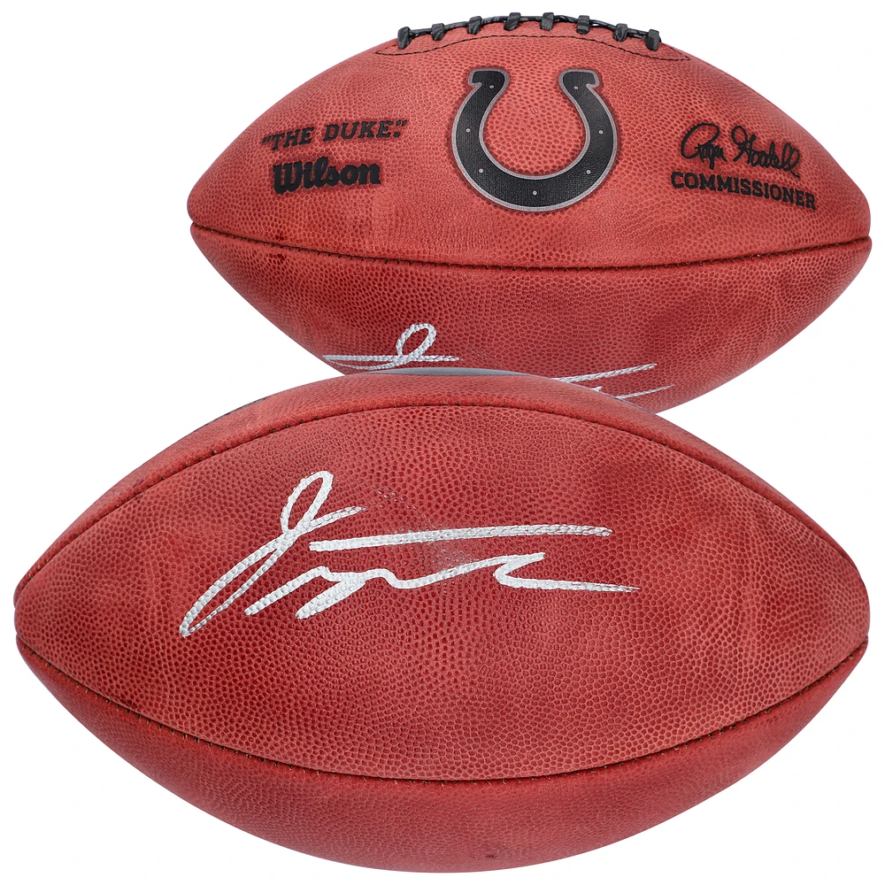 Jonathan Taylor Indianapolis Colts Autographed Metallic Duke Pro Football