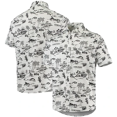 Men's Reyn Spooner White Chicago Sox Kekai Performance Button-Down Shirt