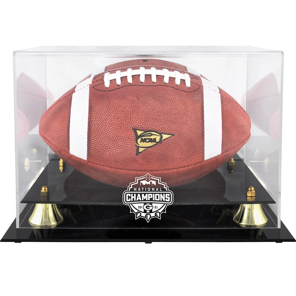 Georgia Bulldogs 2021 College Football Playoff Champions Golden Classic Football Display Case