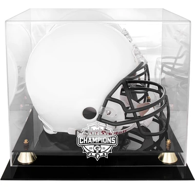 Georgia Bulldogs 2021 College Football Playoff Champions Golden Classic Helmet Display Case