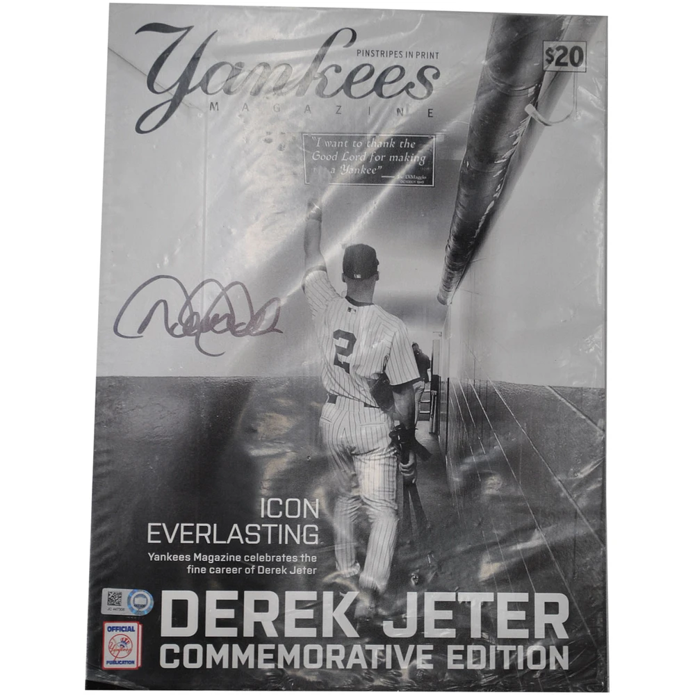 Derek Jeter New York Yankees Autographed Commemorative Edition Magazine