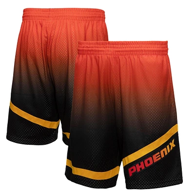 Men's Mitchell & Ness Orange/Black Phoenix Suns 1996/97 Hardwood Classics Fadeaway Reload 3.0 Swingman Shorts