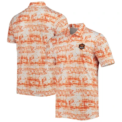 Men's Antigua Orange Houston Dynamo FC Vivid Polo