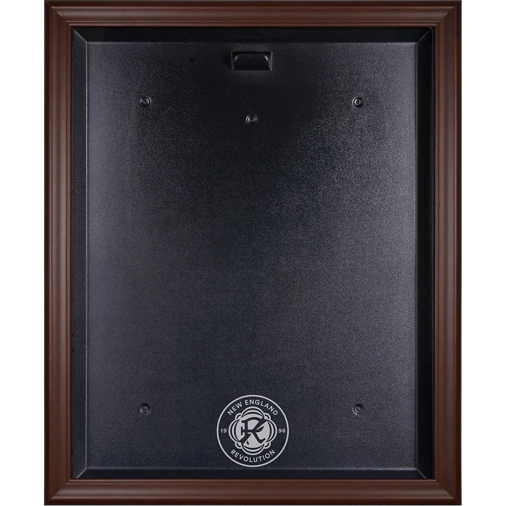 New England Revolution Brown Framed Team Crest Jersey Display Case