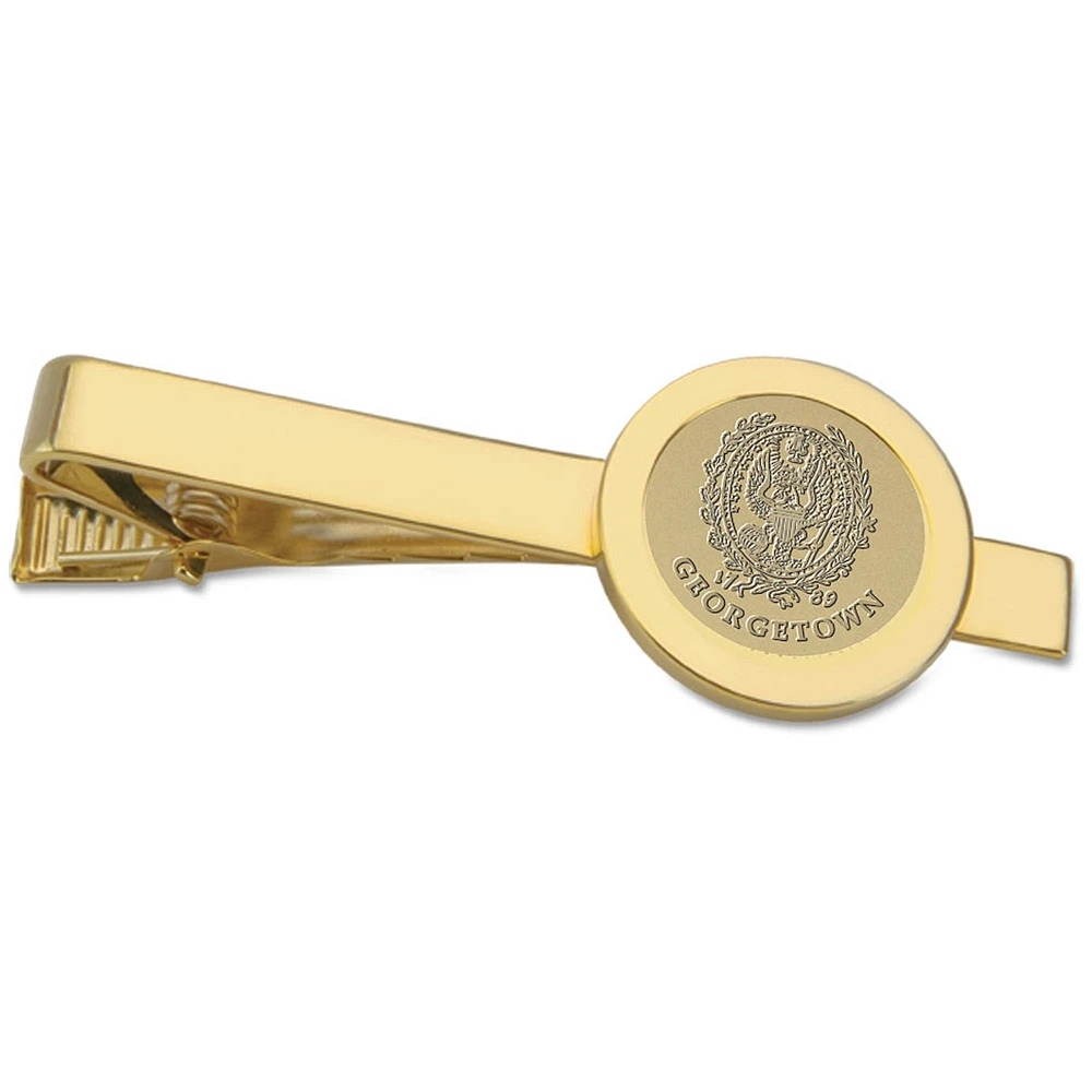 Gold Georgetown Hoyas Logo Tie Bar