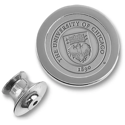 Silver UChicago Maroons Lapel Pin