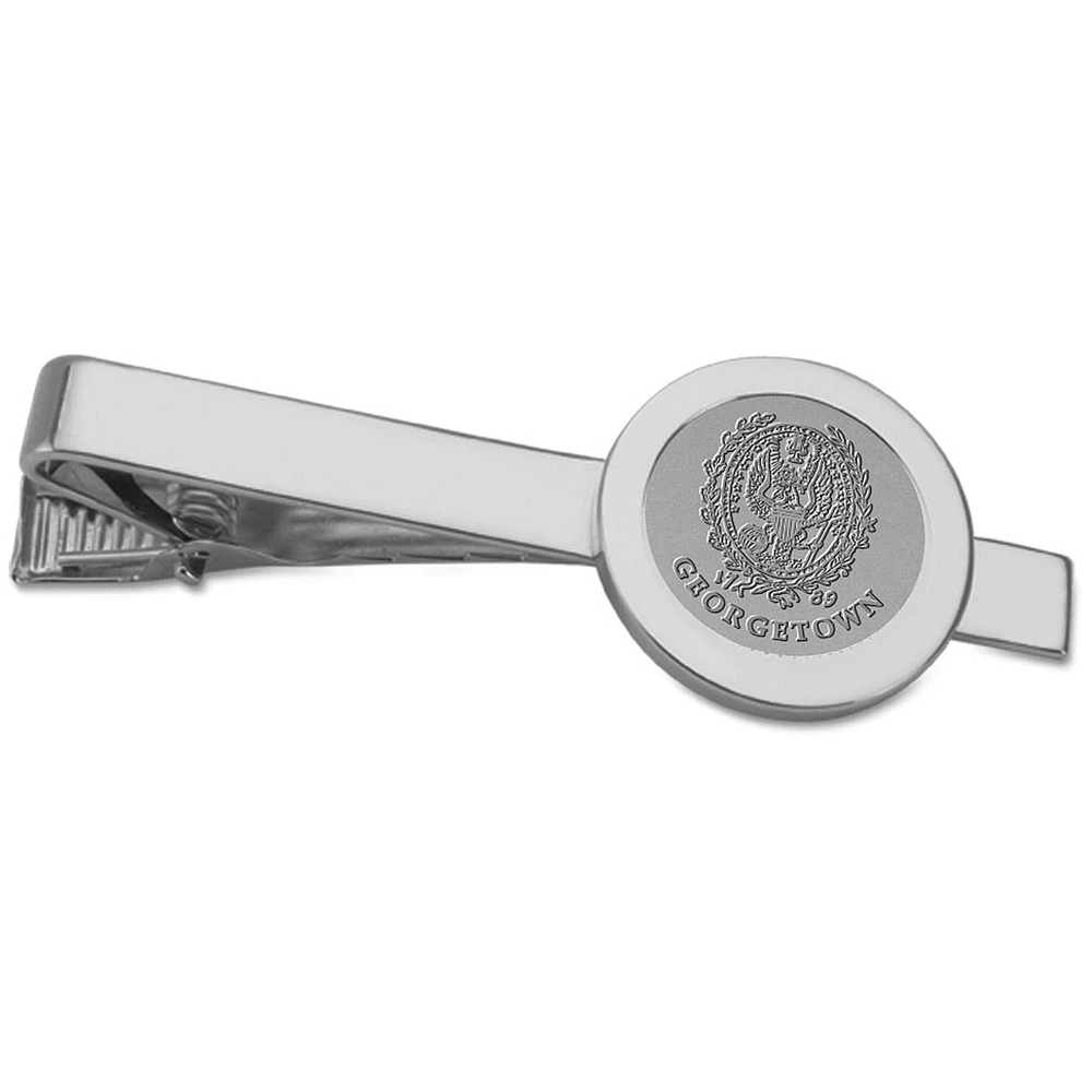 Silver Georgetown Hoyas Logo Tie Bar