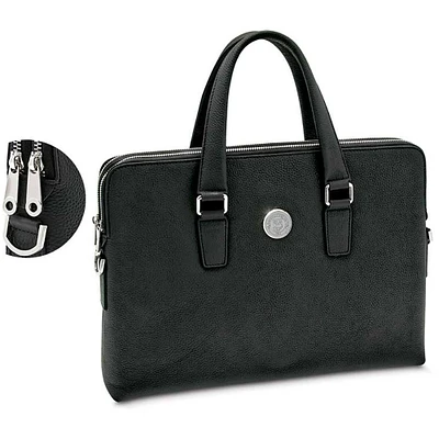 Women's Black UChicago Maroons Leather Briefcase
