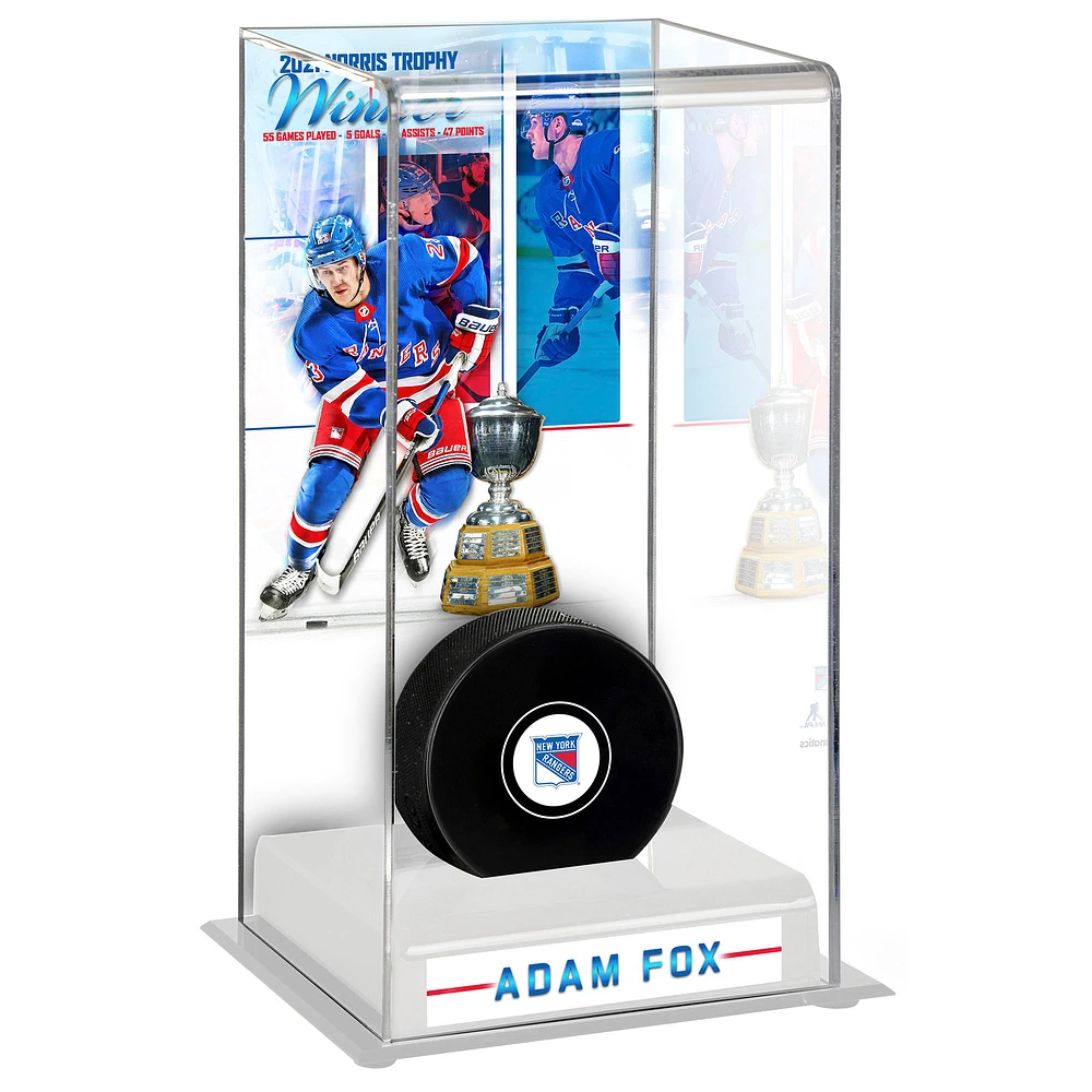 Adam Fox New York Rangers 2021 Norris Trophy Winner Deluxe Tall Hockey Puck Case