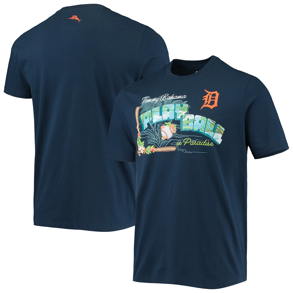 Men's Tommy Bahama Navy Detroit Tigers Play Ball T-Shirt