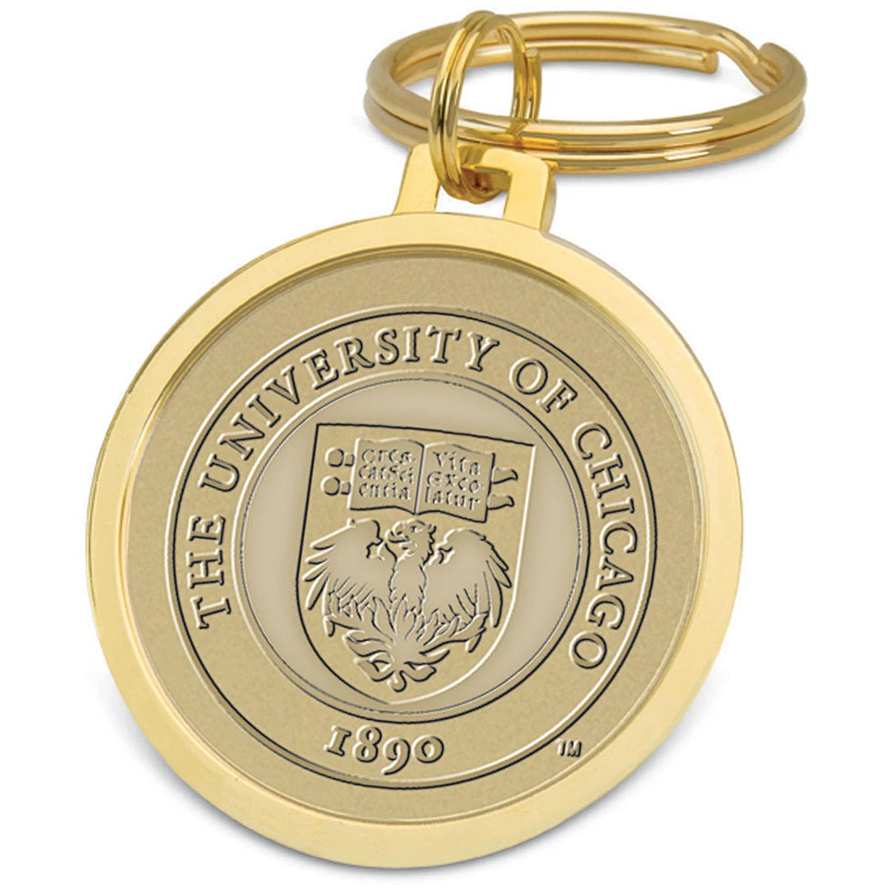 Gold UChicago Maroons Split-Wire Key Ring