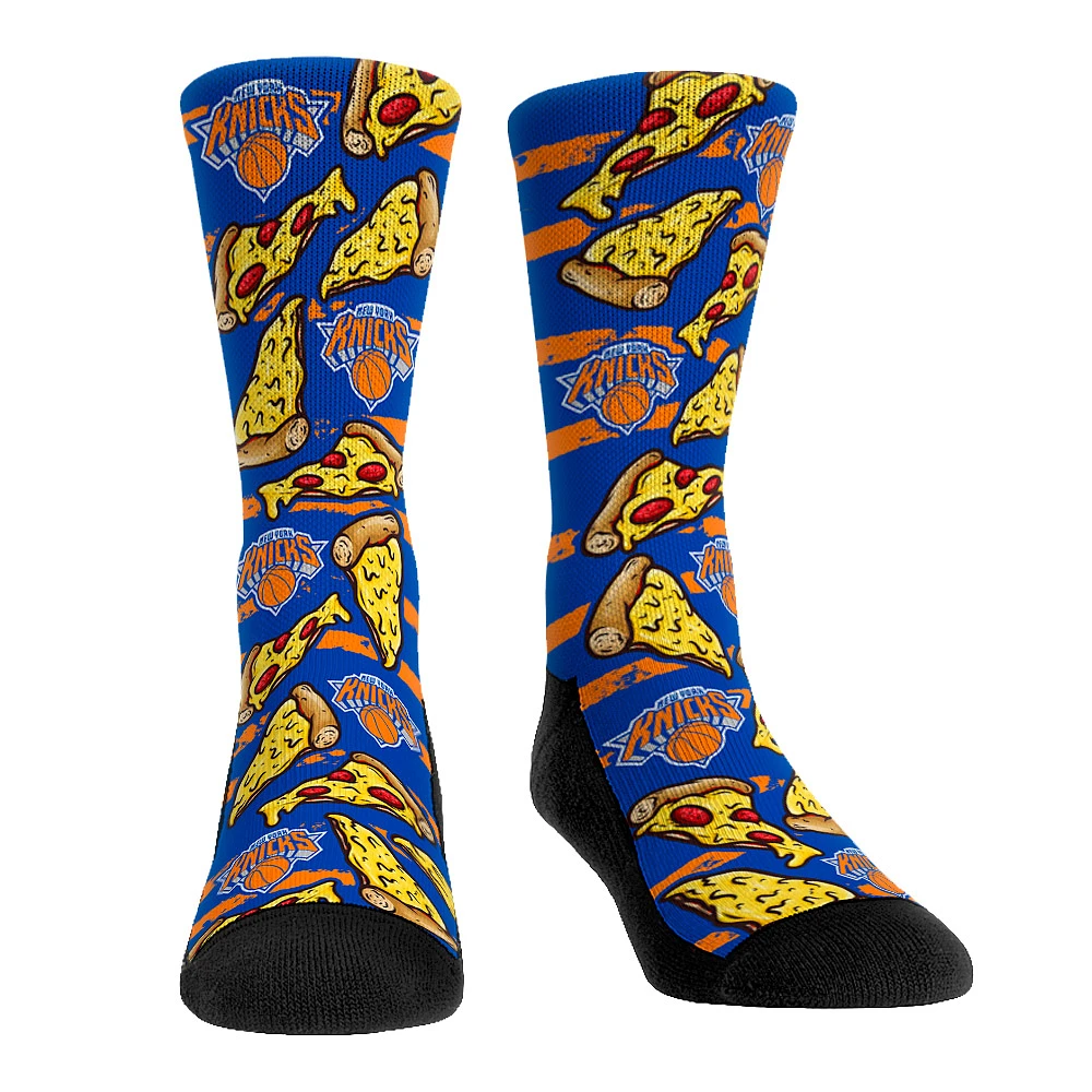 Men's Rock Em Socks New York Knicks New York Style Pizza Crew Socks
