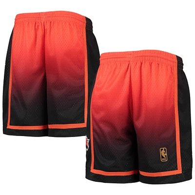 Youth Mitchell & Ness Orange/Black New York Knicks 1996/97 Hardwood Classics Fadeaway Reload 3.0 Swingman Shorts
