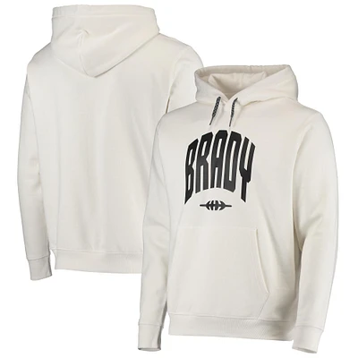 Men's BRADY White Varsity Pullover Hoodie