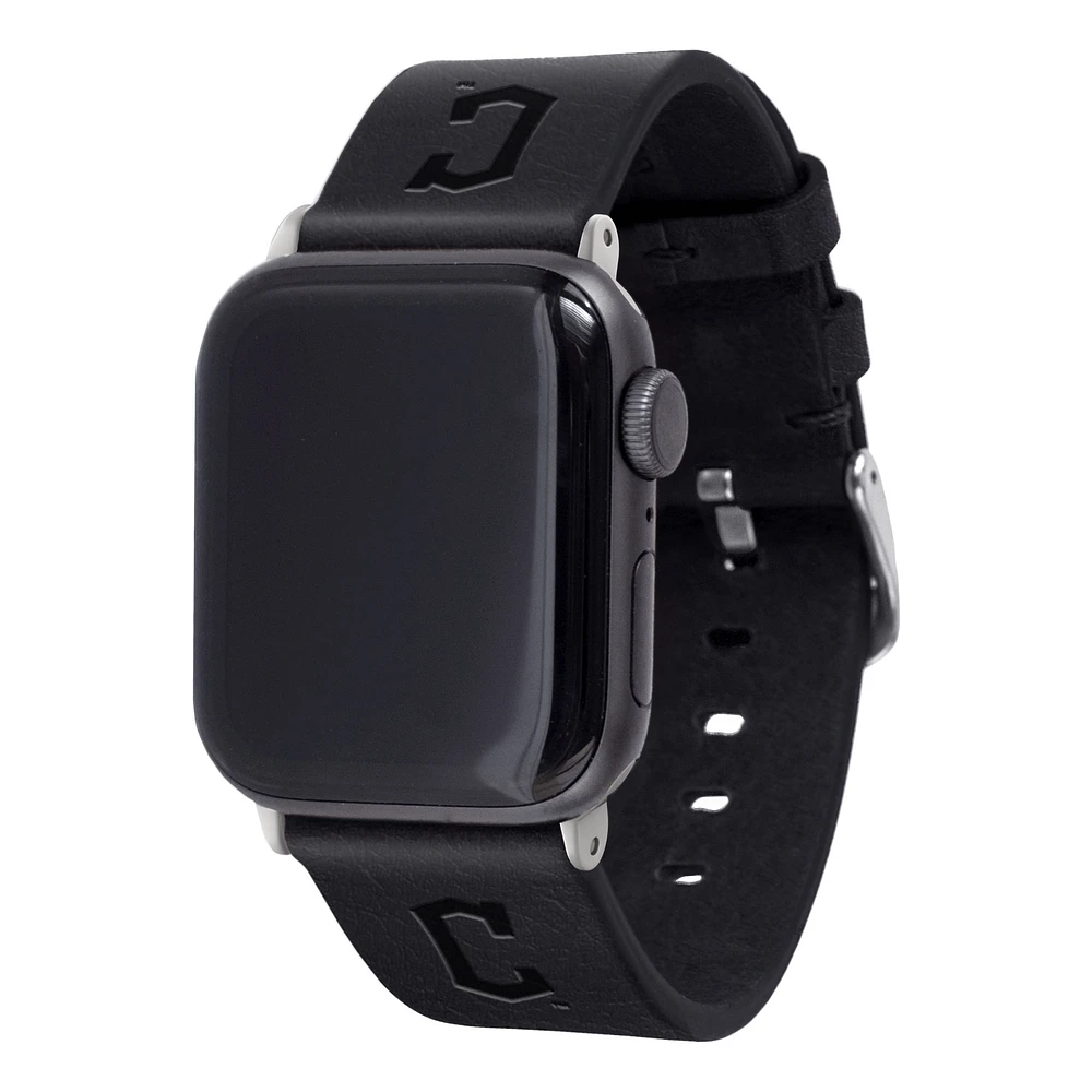 Cleveland Guardians Leather Apple Watch Band