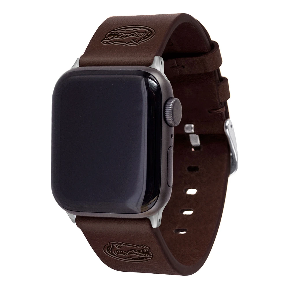 Brown Florida Gators Leather Apple Watch Band