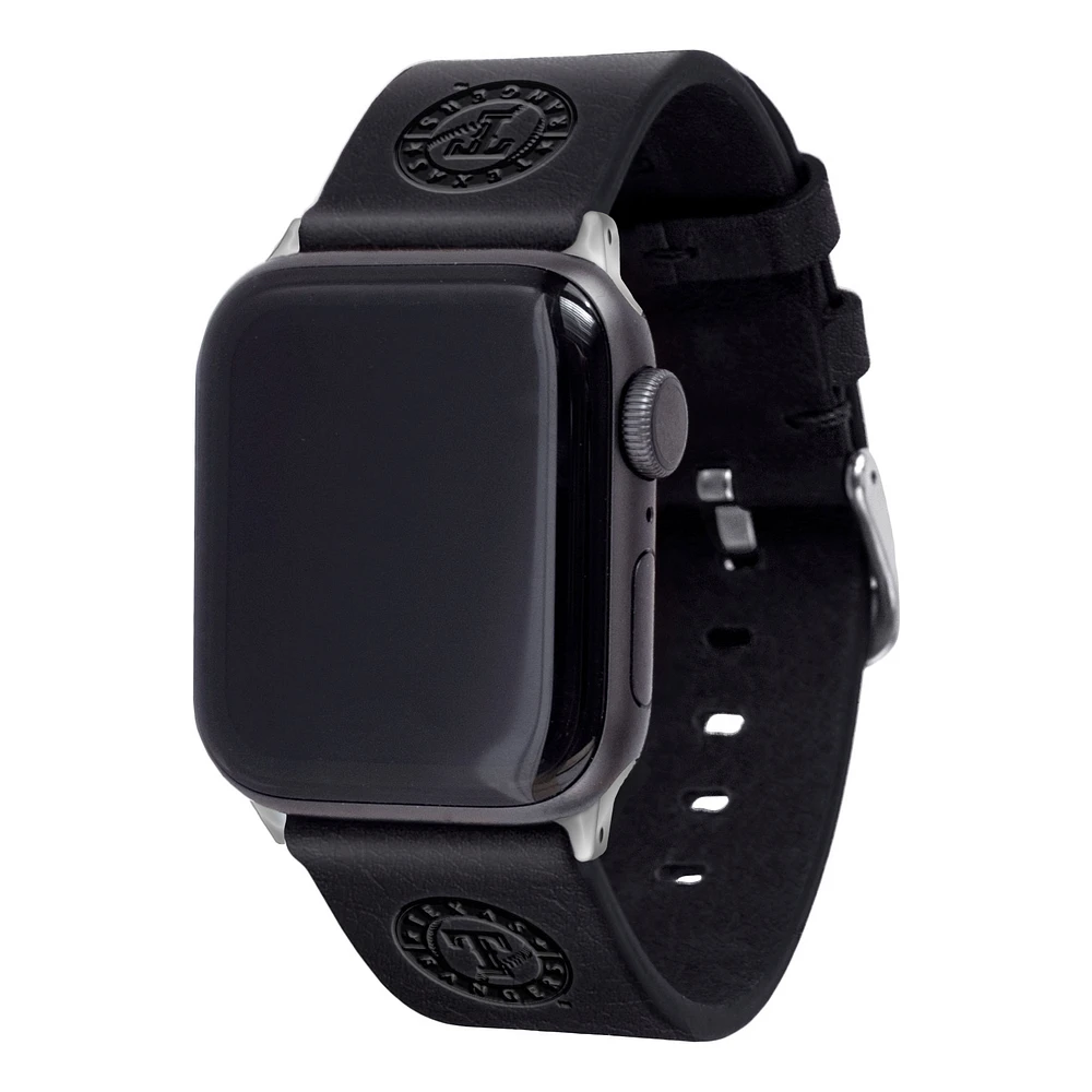 Texas Rangers Leather Apple Watch Band