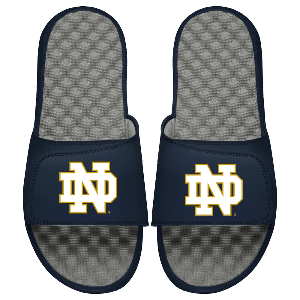 Youth ISlide Navy/Gray Notre Dame Fighting Irish Slide Sandals