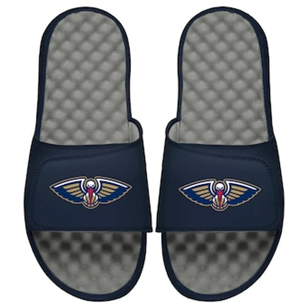 Youth ISlide Navy/Gray New Orleans Pelicans Slide Sandals