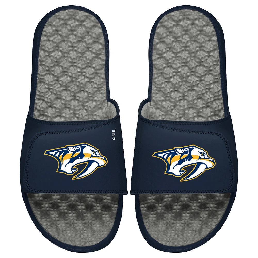 Youth ISlide Navy/Gray Nashville Predators Slide Sandals