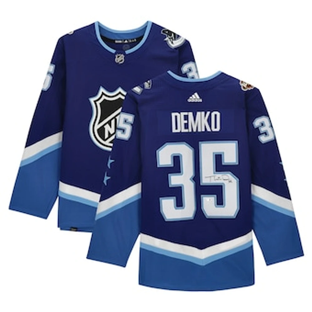 Thatcher Demko Blue Vancouver Canucks Autographed 2022 NHL All-Star Game adidas Authentic Jersey