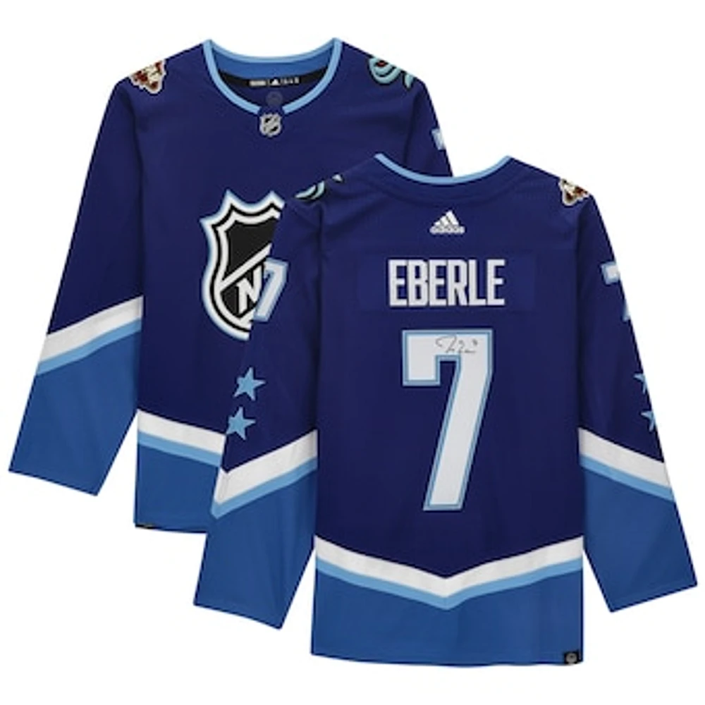 Jordan Eberle Blue Seattle Kraken Autographed 2022 NHL All-Star Game adidas Authentic Jersey