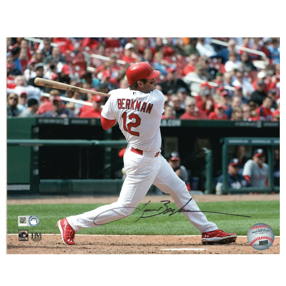Lance Berkman St. Louis Cardinals Autographed 10'' x 8'' Photograph