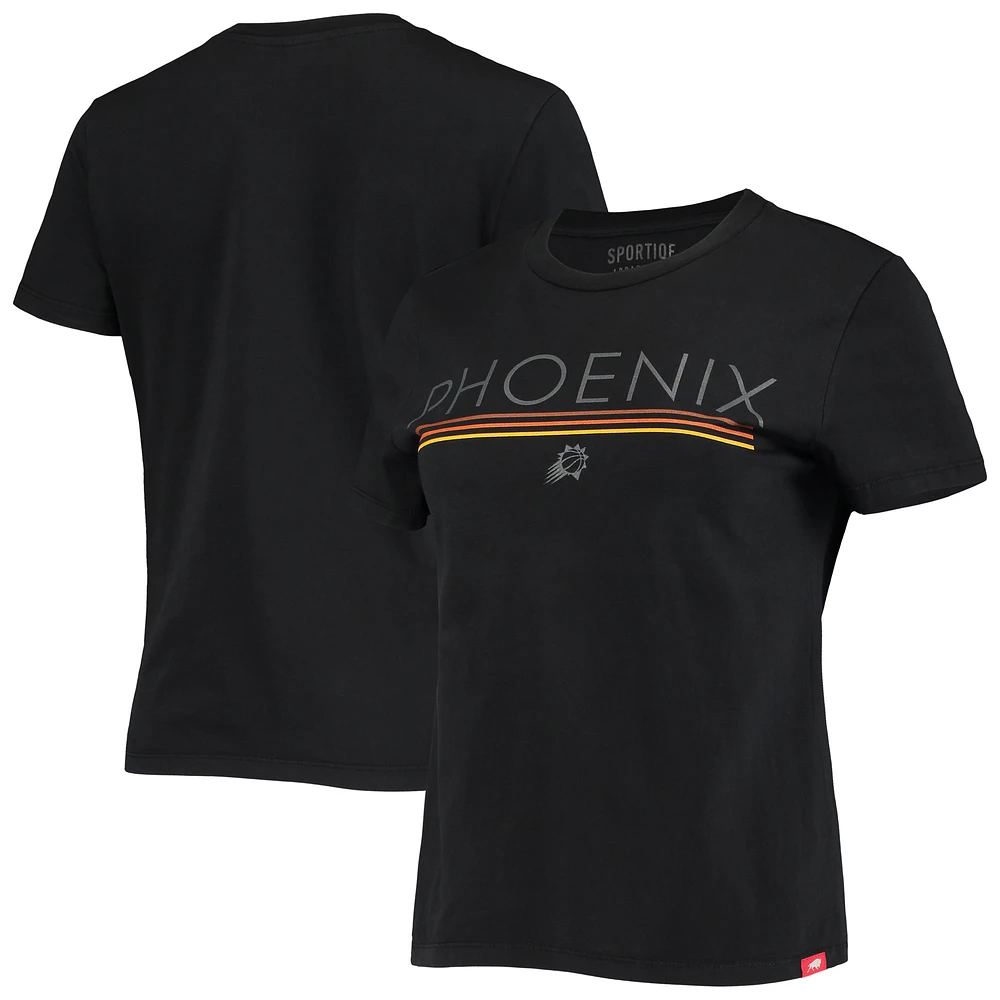 Women's Sportiqe Black Phoenix Suns Arcadia T-Shirt