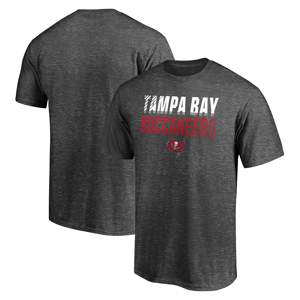 Men's Charcoal Tampa Bay Buccaneers Fade Out T-Shirt