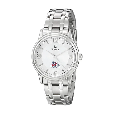 Men's Bulova Silver Fresno State Bulldogs