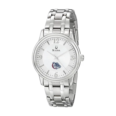 Men's Bulova Silver Gonzaga Bulldogs