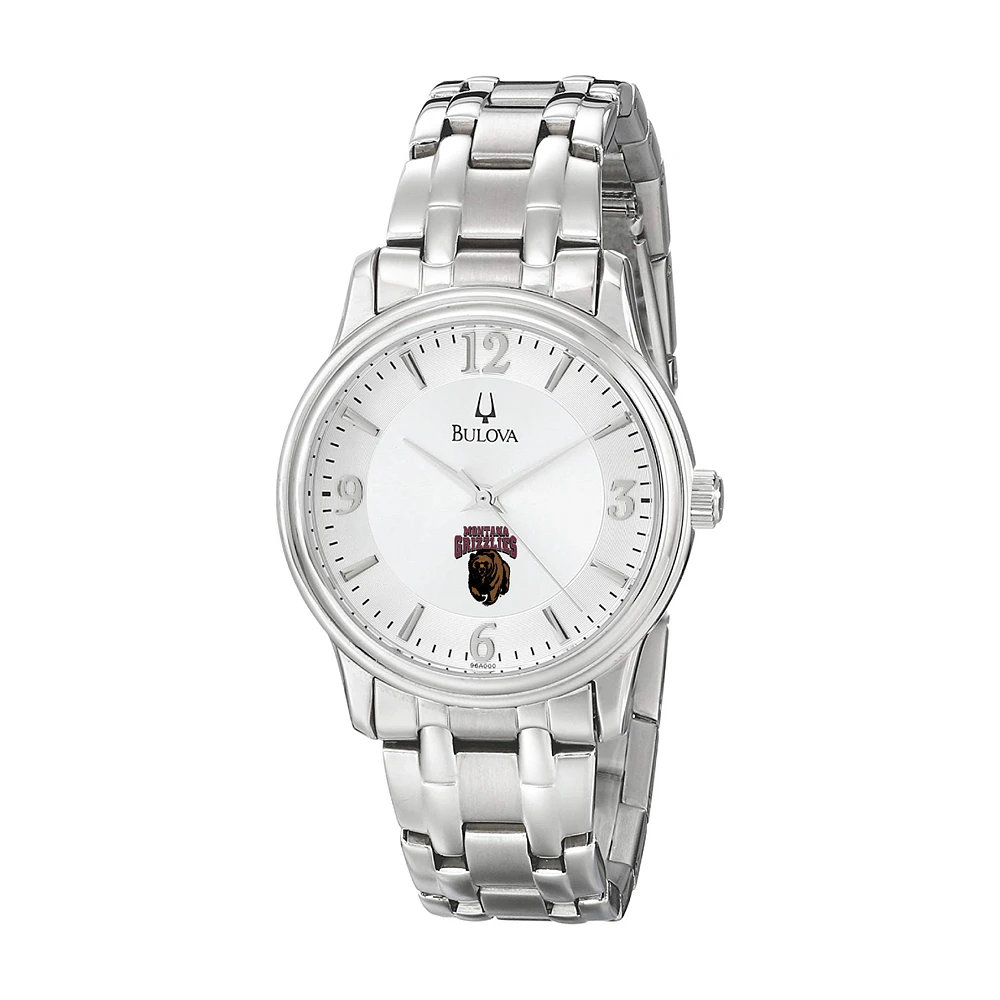 Men's Bulova Silver Montana Grizzlies