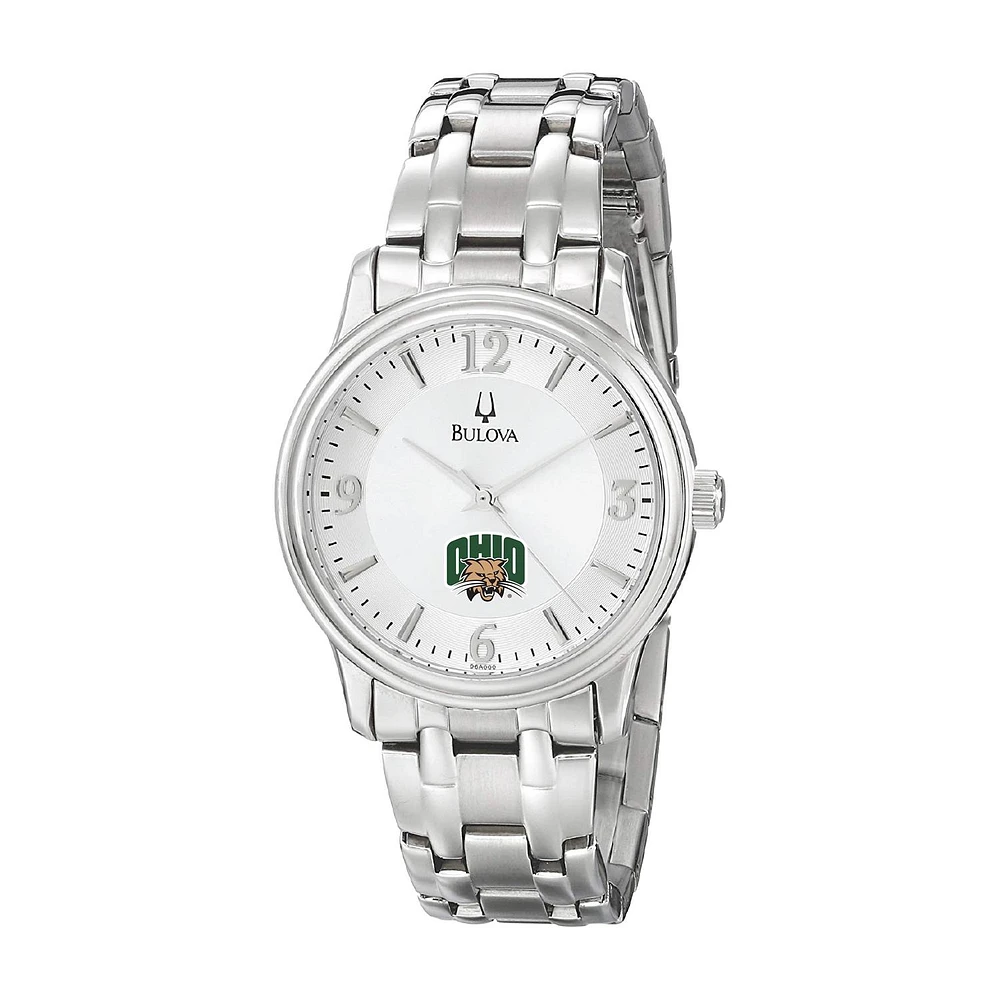 Men's Bulova Silver Ohio Bobcats