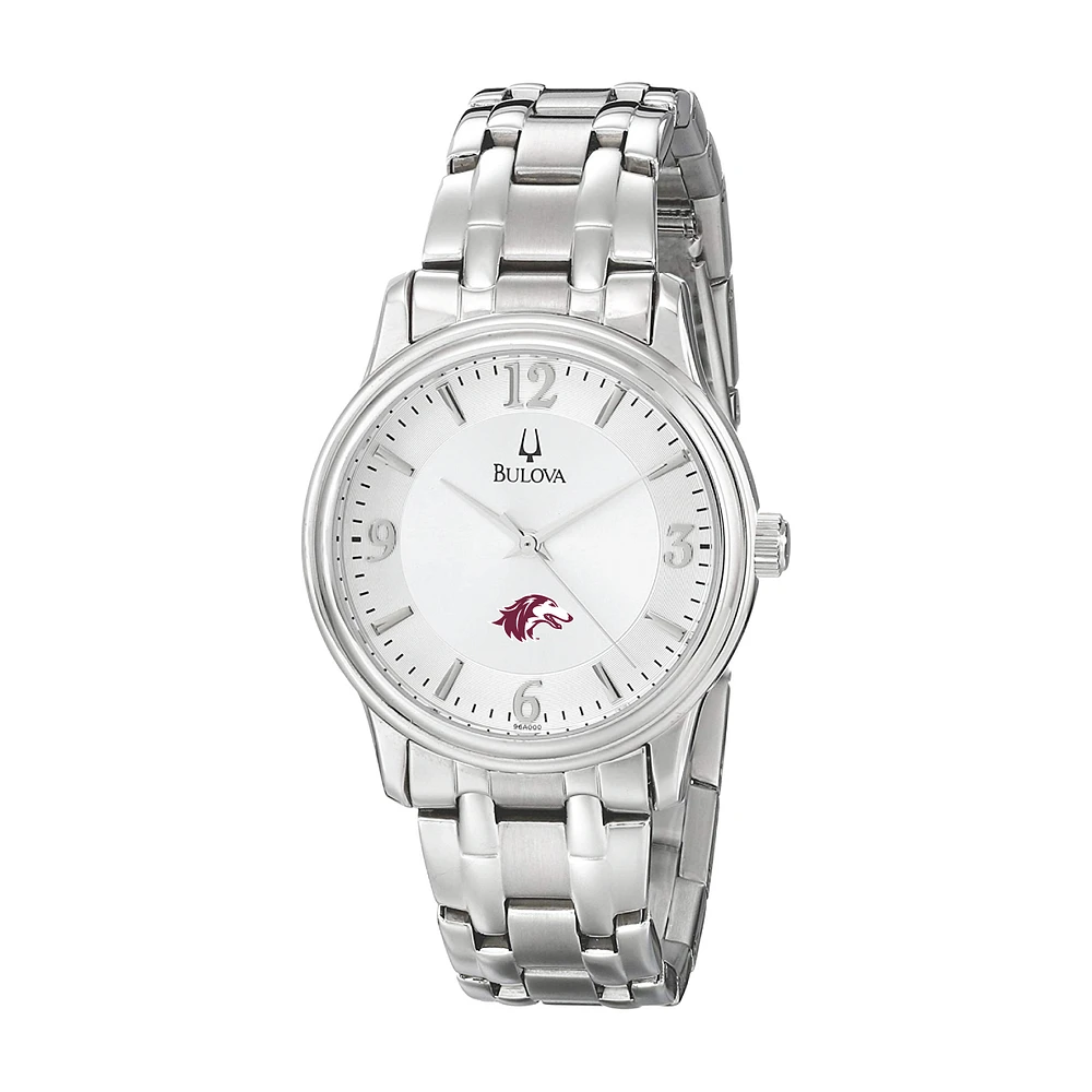 Men's Bulova Silver Southern Illinois Salukis