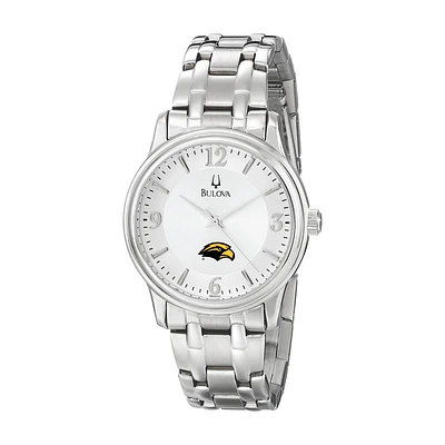 Men's Bulova Silver Southern Miss Golden Eagles
