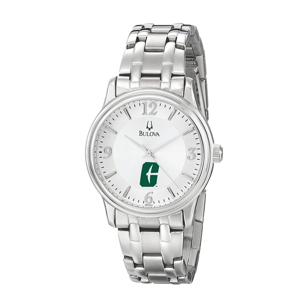 Men's Bulova Silver Charlotte 49ers