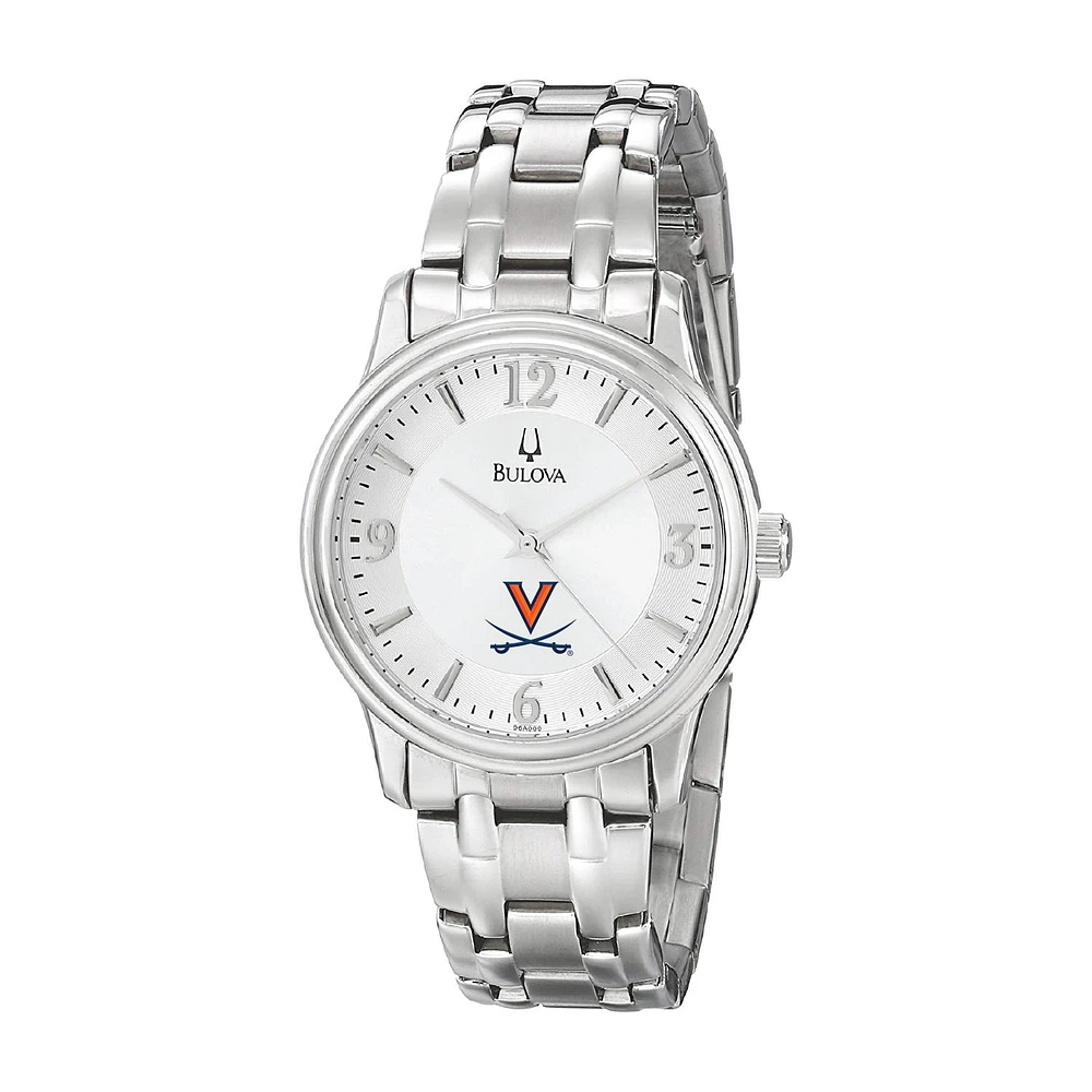 Men's Bulova Silver Virginia Cavaliers