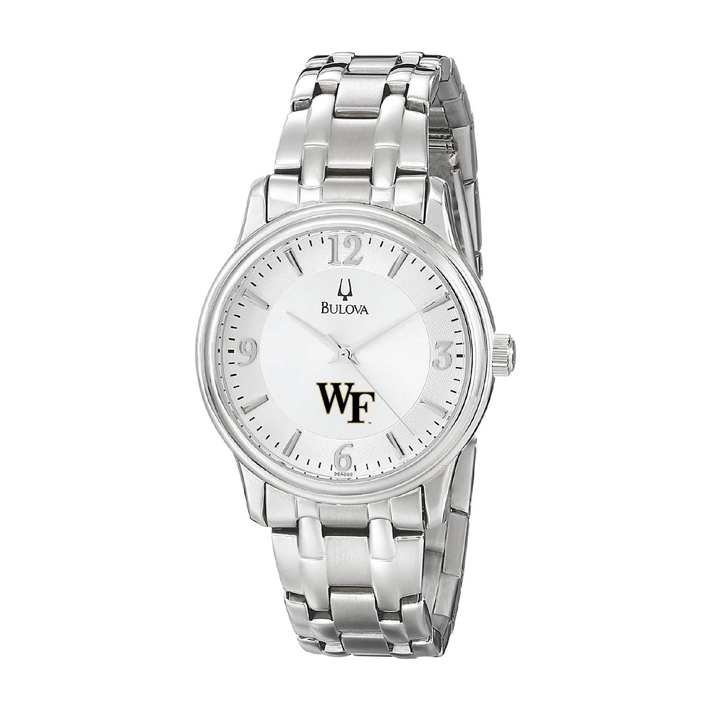 Men's Bulova Silver Wake Forest Demon Deacons