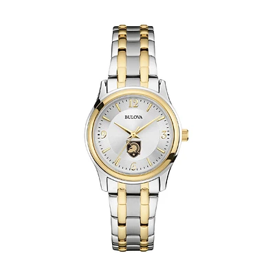 Women's Bulova Silver/Gold Army Black Knights Classic Two-Tone Round Watch