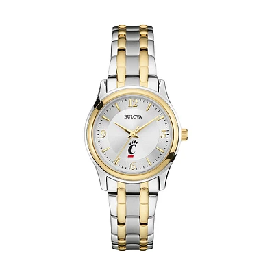 Women's Bulova Silver/Gold Cincinnati Bearcats Classic Two-Tone Round Watch