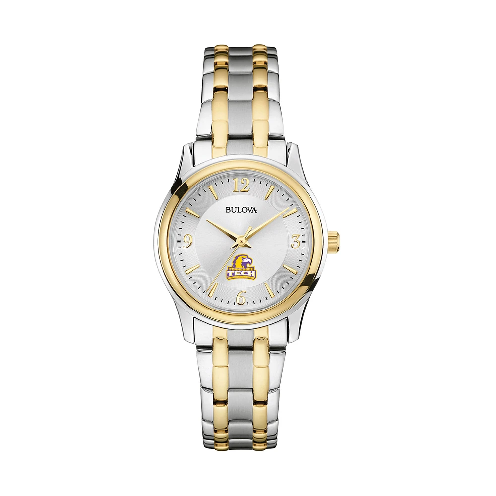 Women's Bulova Silver/Gold Tennessee Tech Golden Eagles Classic Two-Tone Round Watch