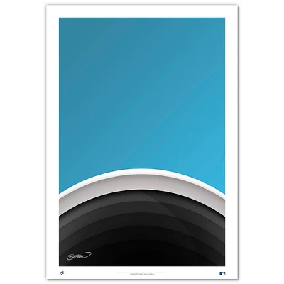 Toronto Blue Jays Minimalist Rogers Centre 14'' x 20'' Fine Art Print