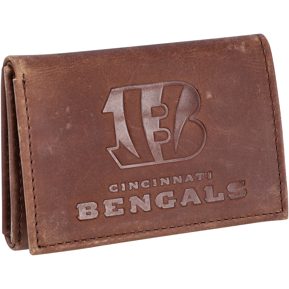 Cincinnati Bengals Leather Team Tri-Fold Wallet