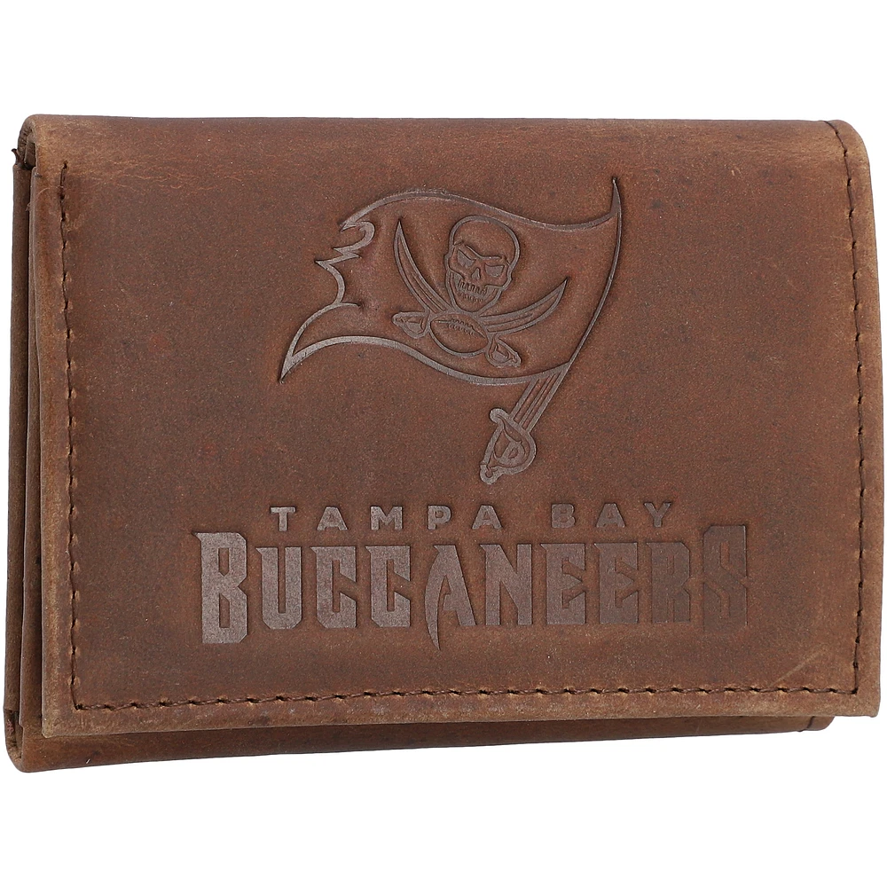 Tampa Bay Buccaneers Leather Team Tri-Fold Wallet