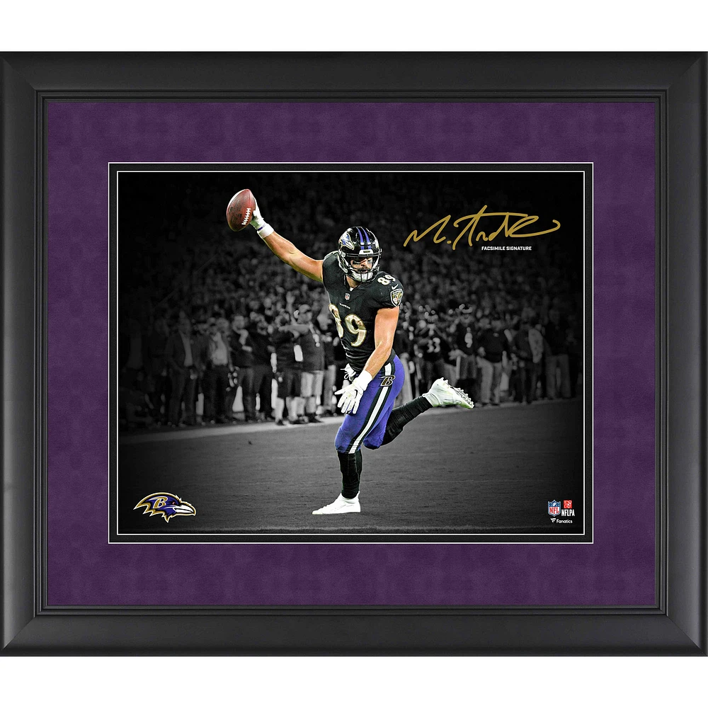 Mark Andrews Baltimore Ravens Facsimile Signature Framed 11" x 14" Spotlight Photograph
