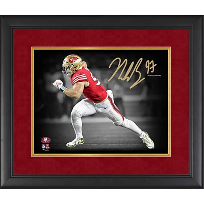 Nick Bosa San Francisco 49ers Facsimile Signature Framed 11" x 14" Spotlight Photograph